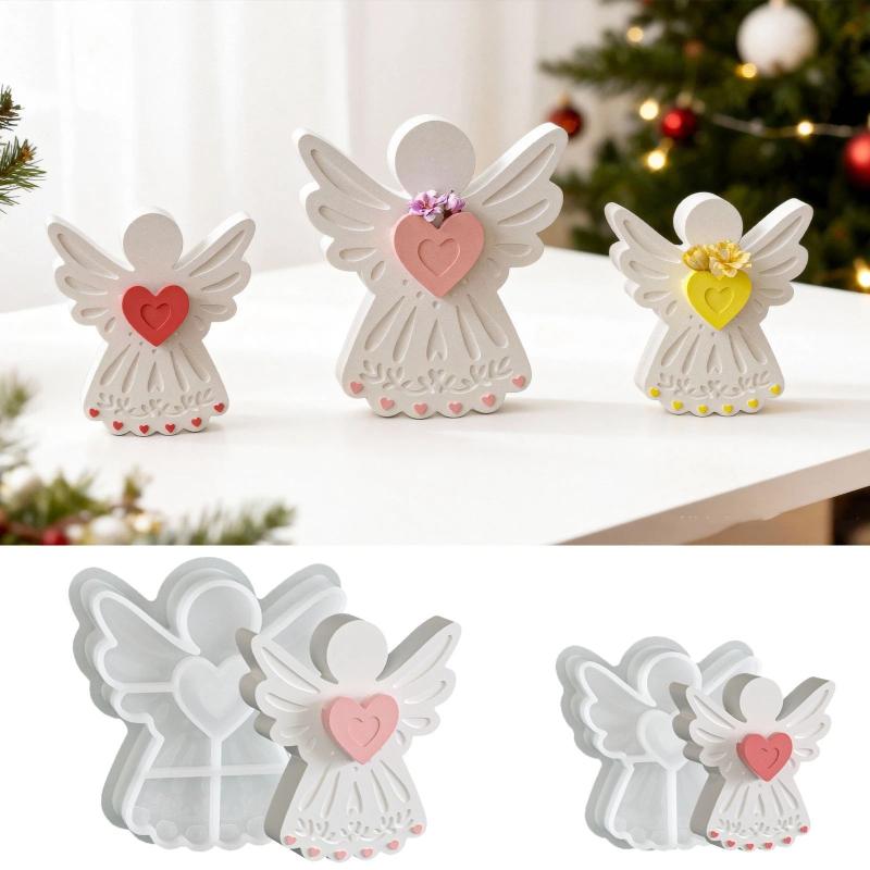 Soap Making Bar - Love Angel Gypsum Mold Candle Silicone