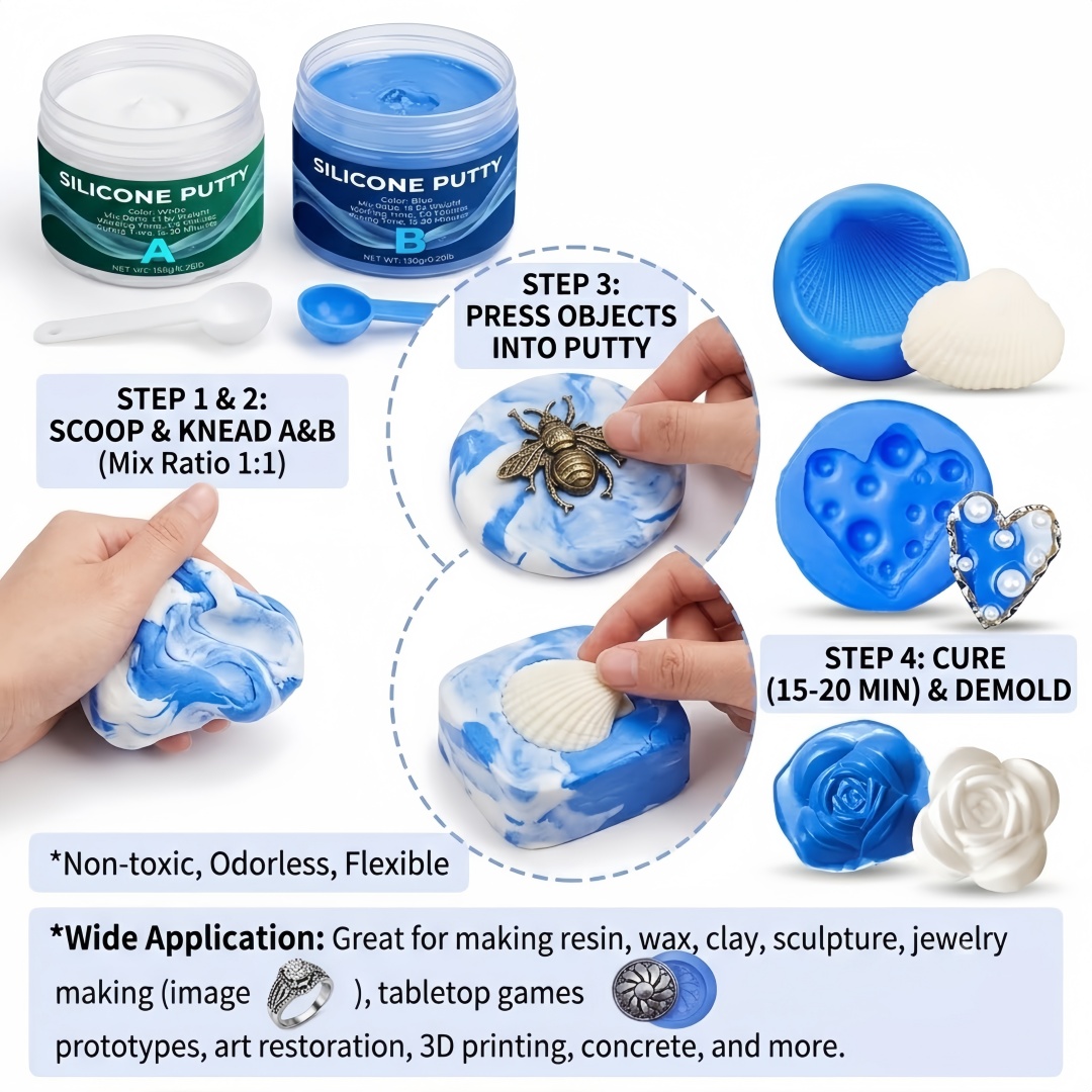 Silicone Putty Mold Making Sup - Soap Making Bar recension och pris