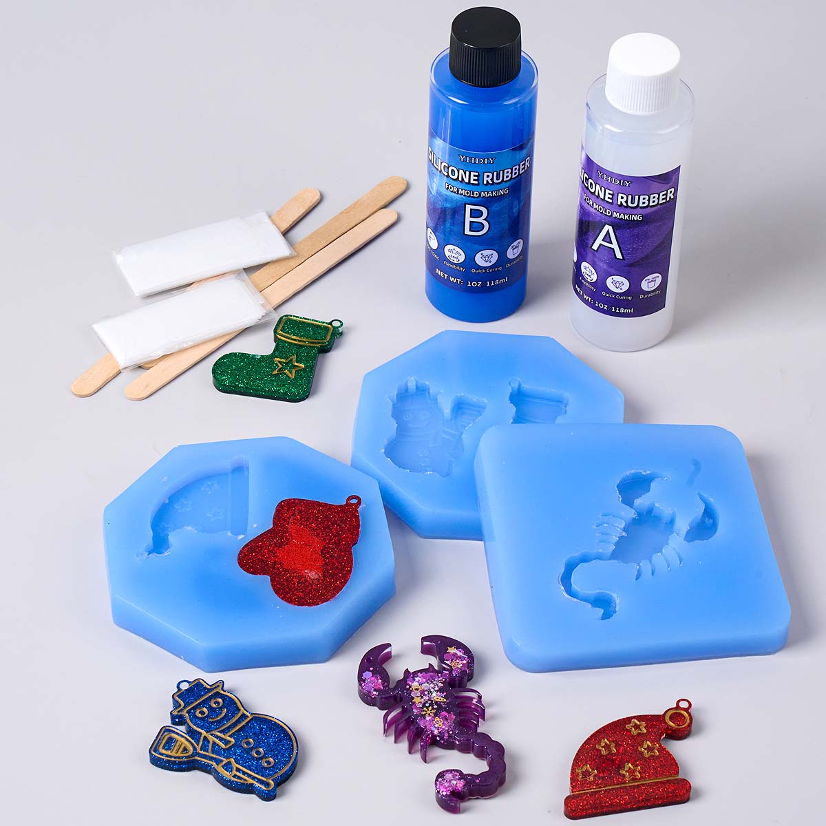 118ml/296ml Silicone Mold Maki - Soap Making Liquid recension och pris