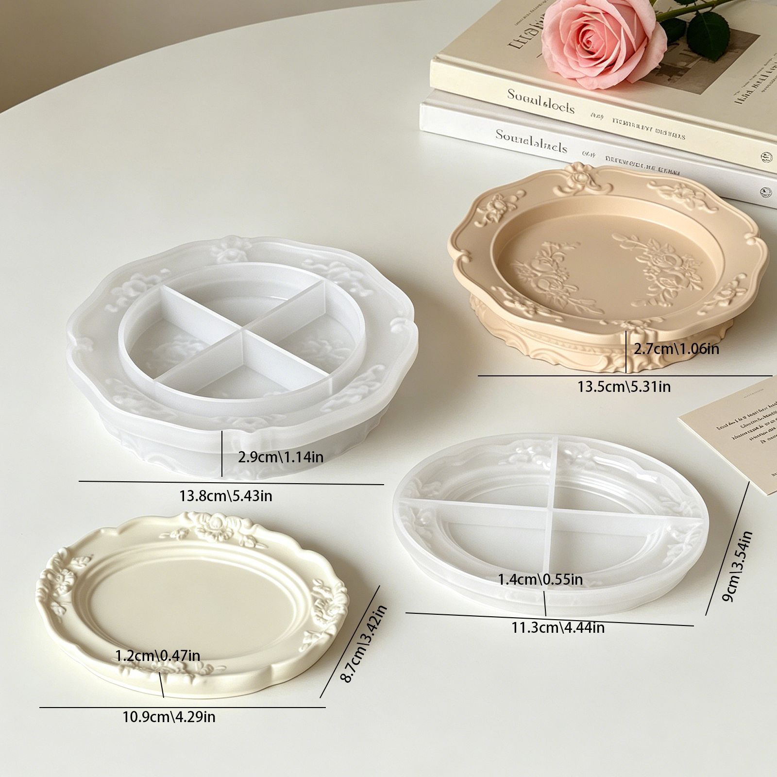 Elegant Vintage Baroque Lace S - Soap Making Bar recension och pris
