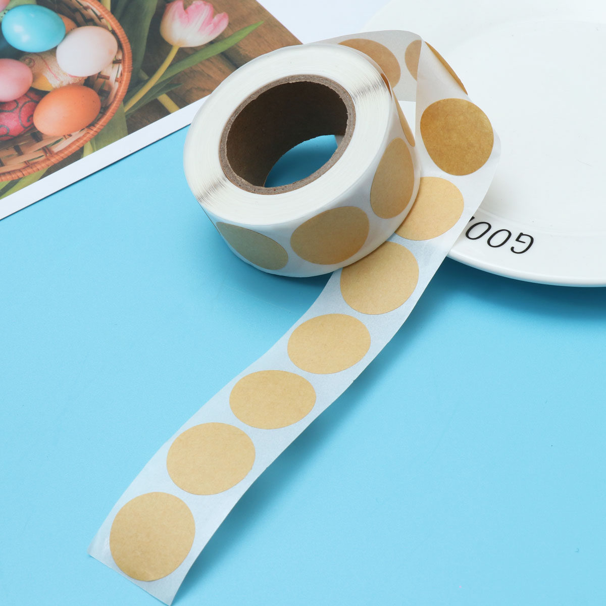 500Pcs Kraft Paper Round Label - Kraft Soap Label recension och pris