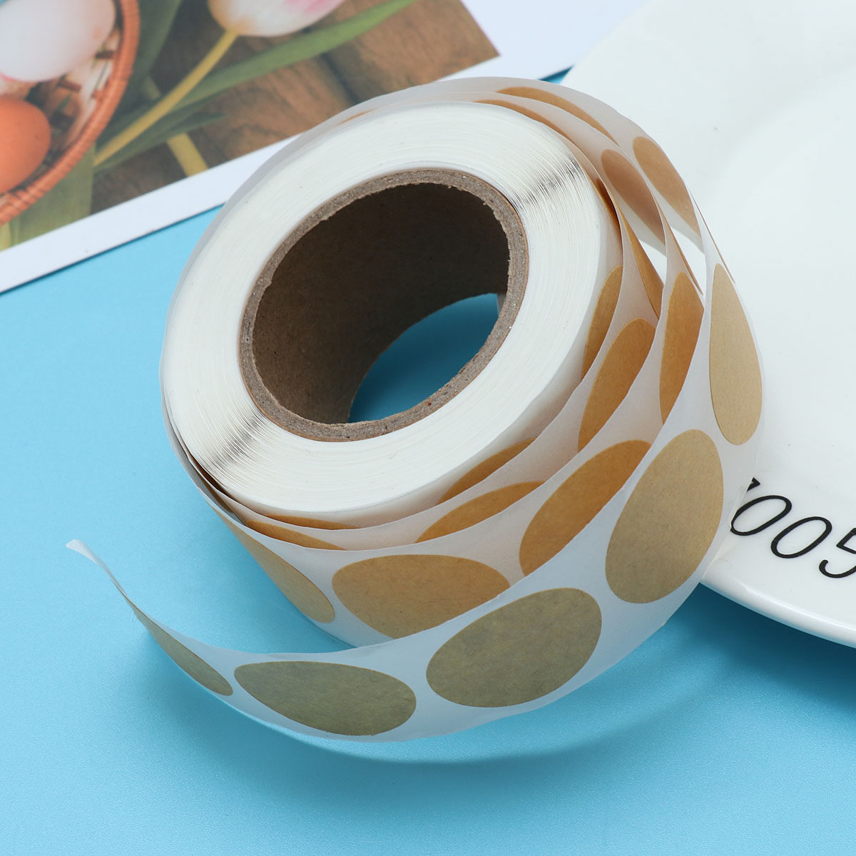 500Pcs Kraft Paper Round Label - Kraft Soap Label recension och pris
