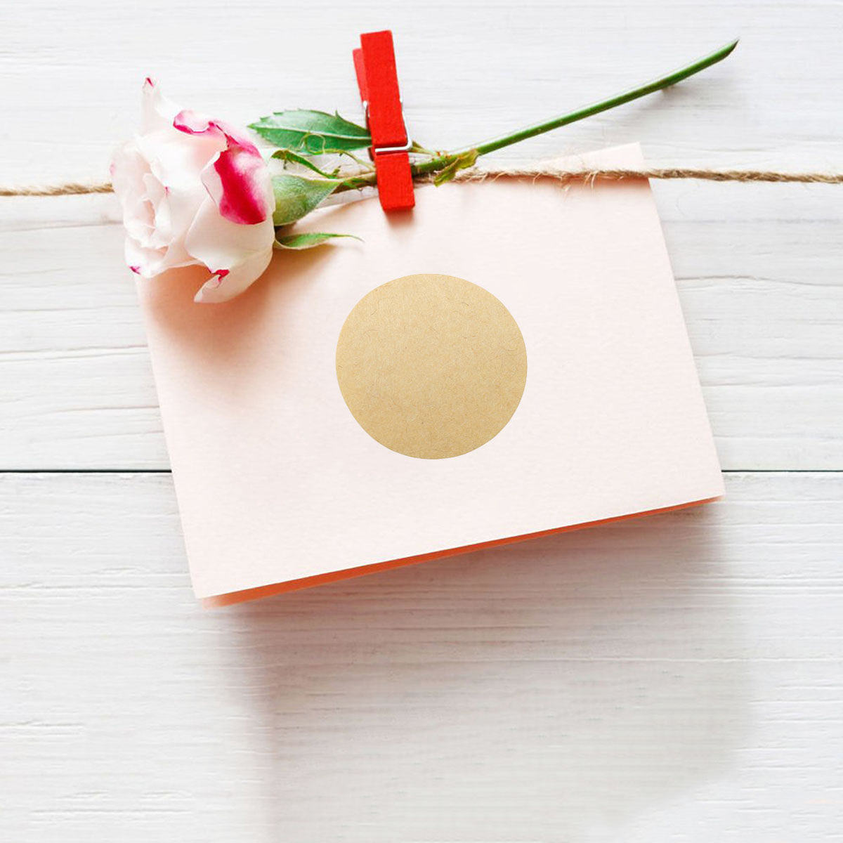 500Pcs Kraft Paper Round Label - Kraft Soap Label recension och pris