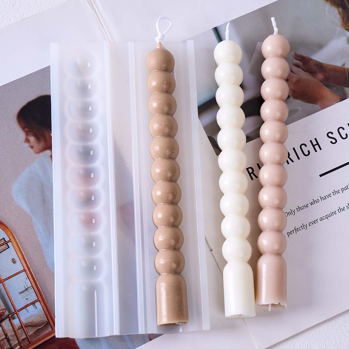 3D Long Stripes Bubble Bead Pi - Soap Making Lye recension och pris