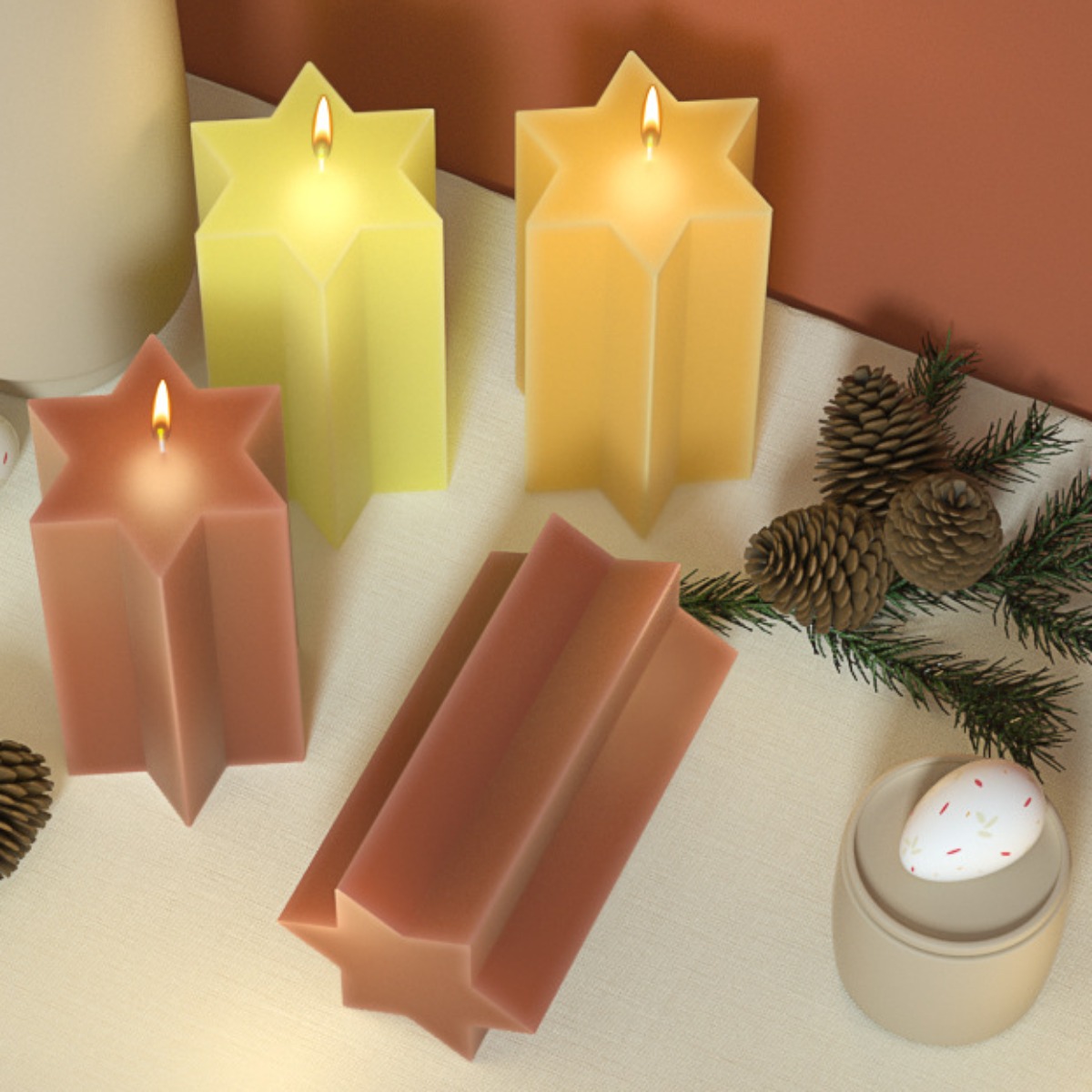 3D Hexagonal Column Silicone C - Soap Making Gifts recension och pris