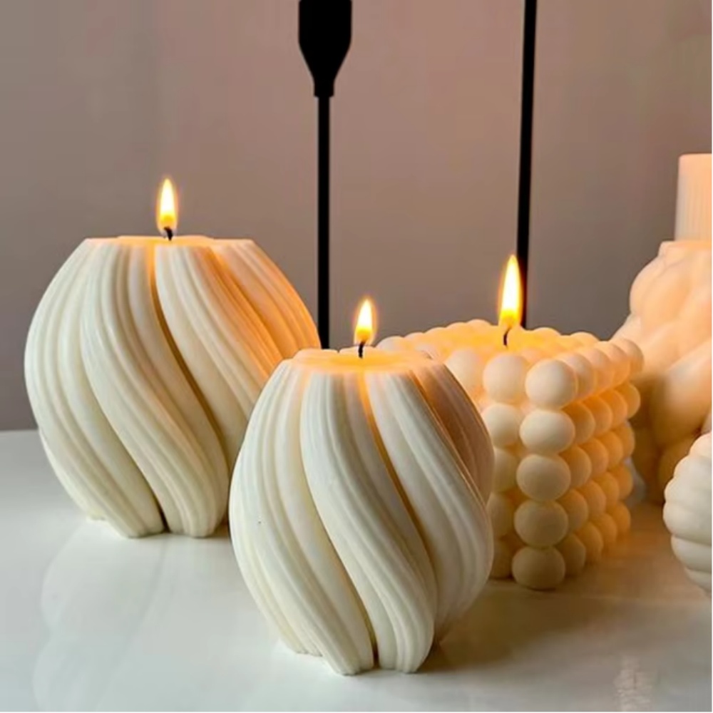 3D Rotating Pillar Candle Sili - Soap Making Lye recension och pris