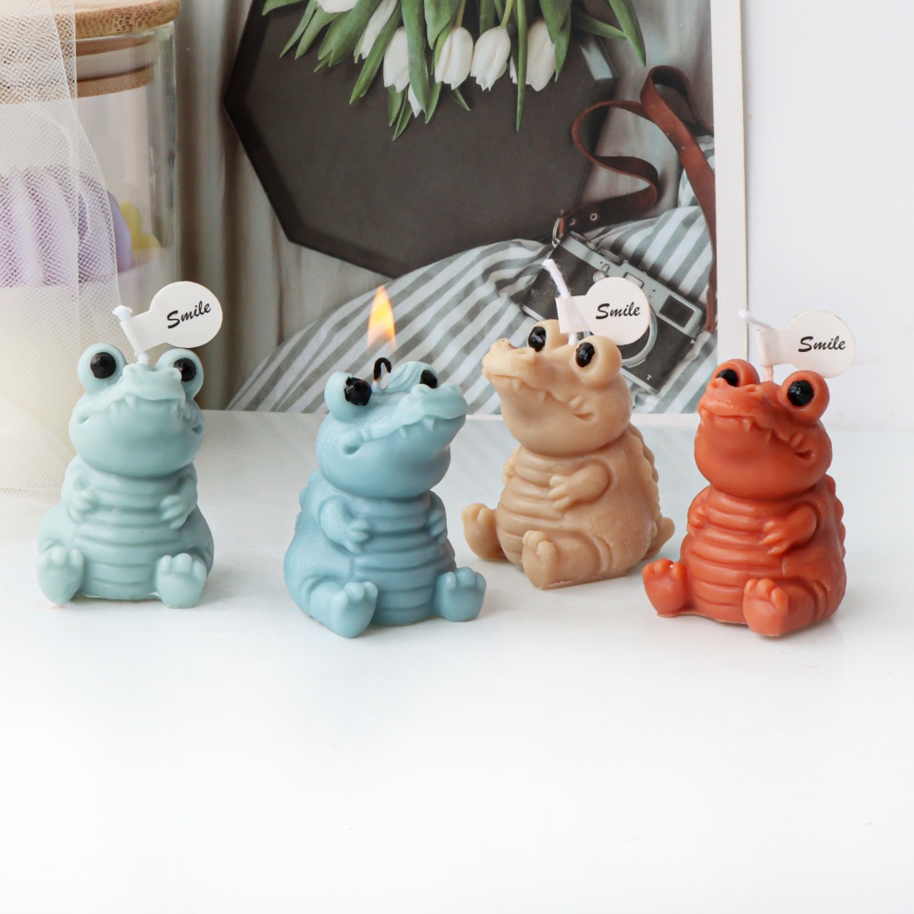 3D Cute Crocodile Candle Silic - Soap Making Gifts recension och pris