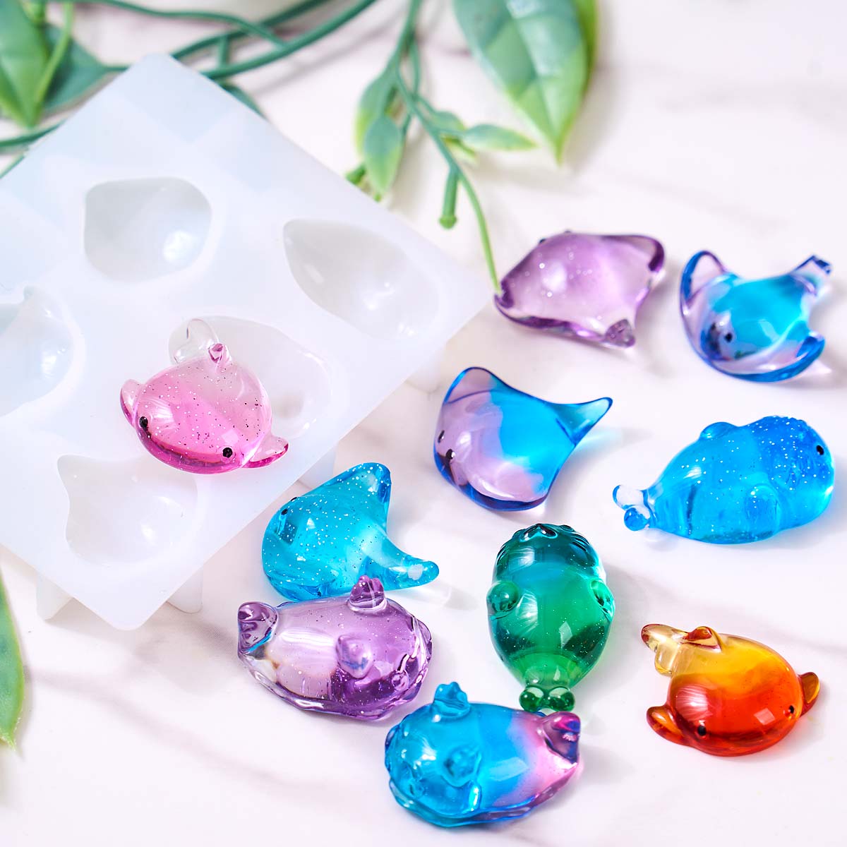 3D Healing Kawaii Manta Ray Wh - Soap Making Bar recension och pris