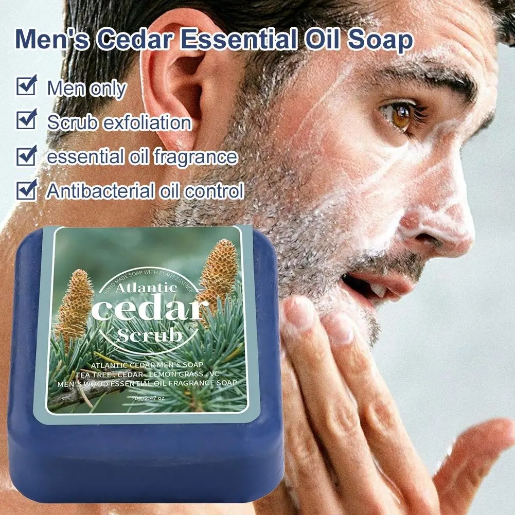 Men's Cedar Essential Oil Soap - Castor Oil Soap recension och pris