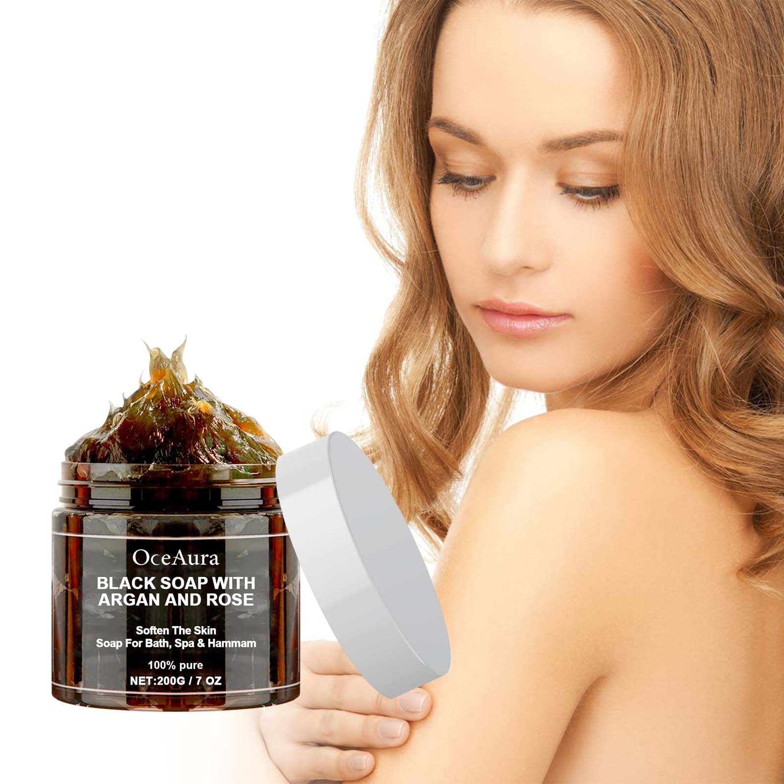 OCEAURA Black Soap With Argan  - Castor Oil Soap recension och pris