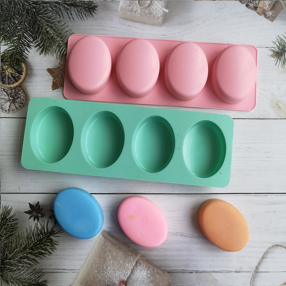 4 Cavities Oval Handmade Soap  - Soap Making Gifts recension och pris